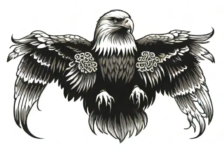 Eagle And Landscape