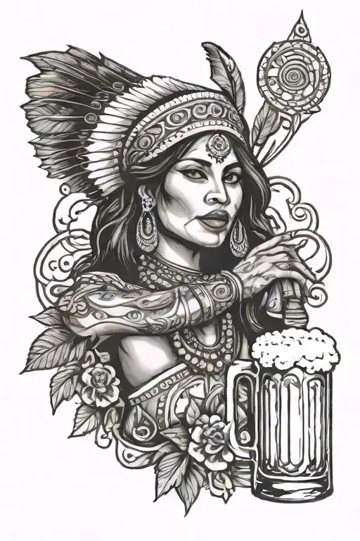 Beer For Indian Woman