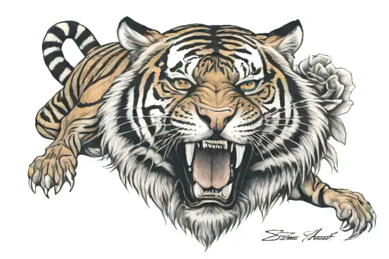 Tiger Aktuell Stay Strong Writing