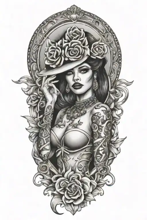 Sexy Woman With Gang