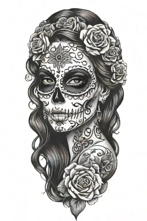 Sexy Woman Sugar Skull