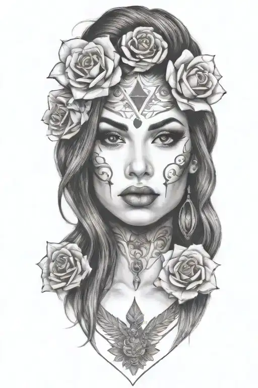 Licking On Her Middle Finger