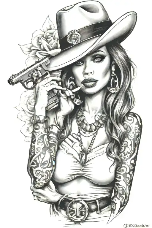 Sexy Gangster Woman