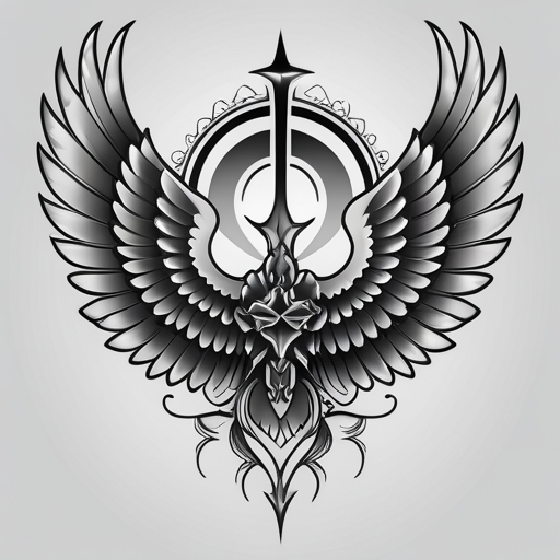 Silver Wings of Destiny Tattoo idea