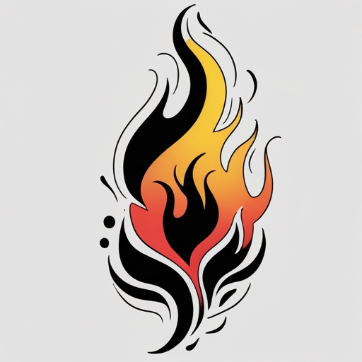 Dancing Flame Tattoo idea