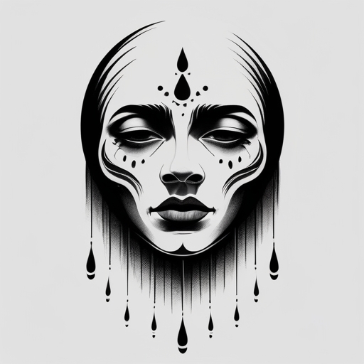 Tears of the Fallen Moon Tattoo idea
