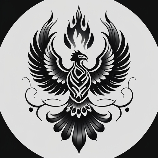 Sacred Phoenix’s Flame of Hope Tattoo idea