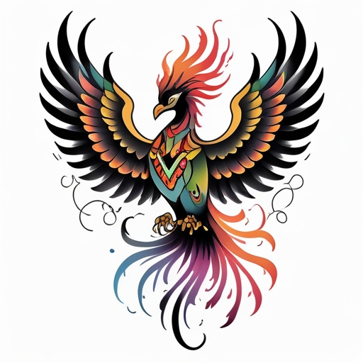 Whispers of the Silent Phoenix Tattoo idea