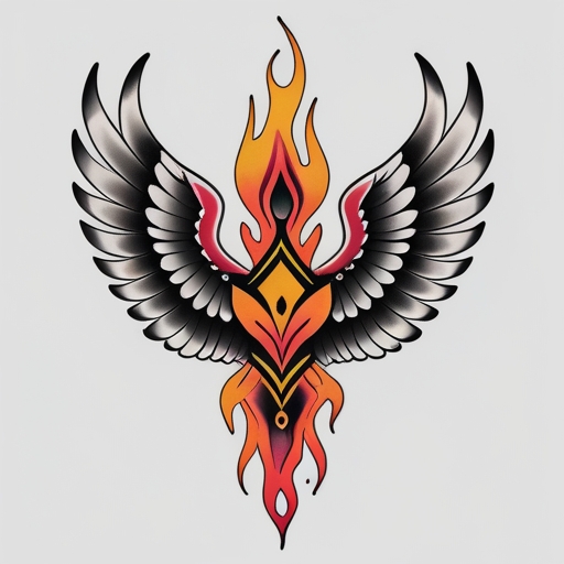 Wings of the Soul’s Flame Tattoo idea