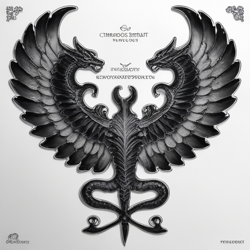 Crimson Serpent’s Wings of Destiny Tattoo idea