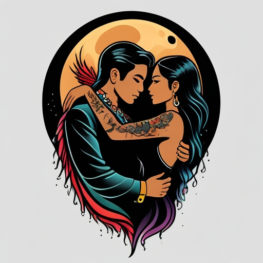 Moonlit Shadow’s Embrace Tattoo idea