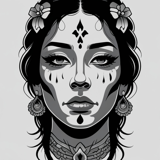 Tears of Silence Tattoo idea