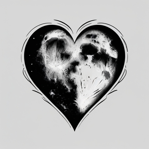 Moonlit Heart Tattoo idea
