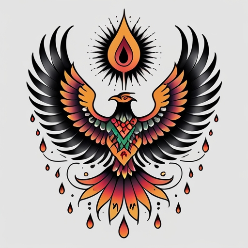 Tears of Eternal Phoenix’s Call Tattoo idea