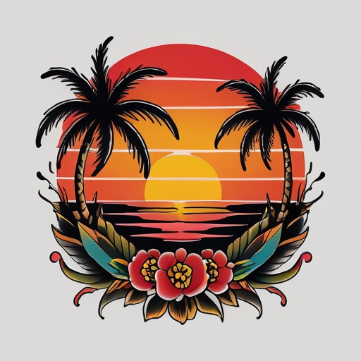 Sunset Tattoo idea