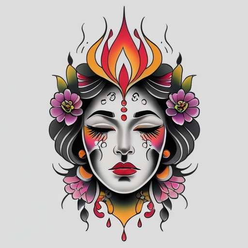 Tears of the Silent Ember Tattoo idea