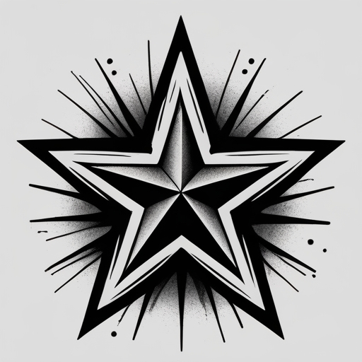 Silent Star Tattoo idea