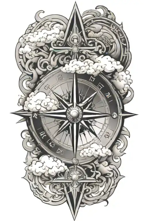 Compass Clouds Surrounding