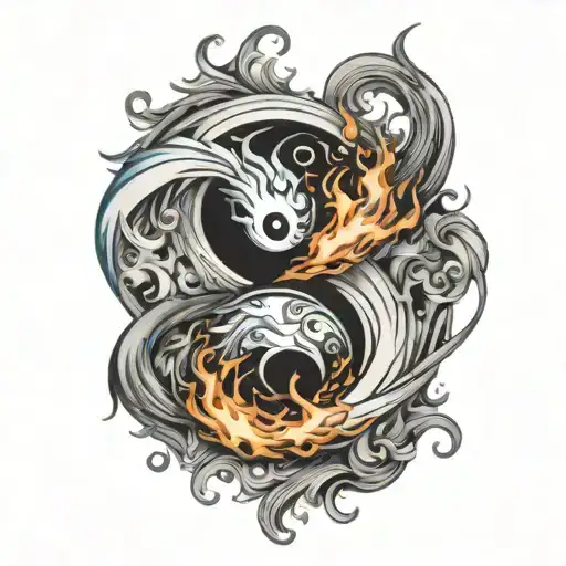 Ying Yang Fire And Water