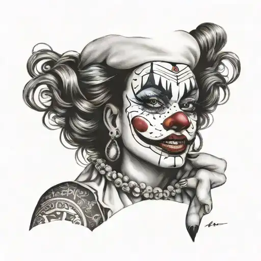 Crazy Clown Woman