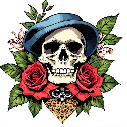 Skull And Roses
