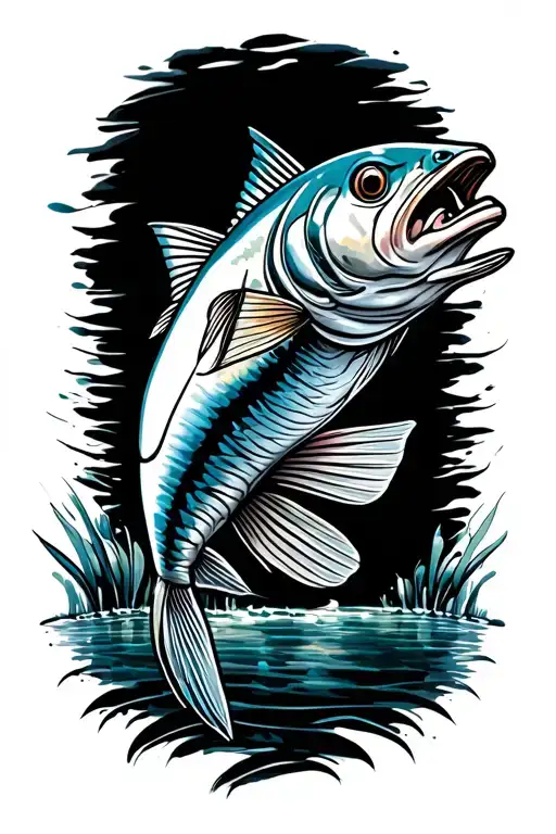 Bonefish Side View On Forearm