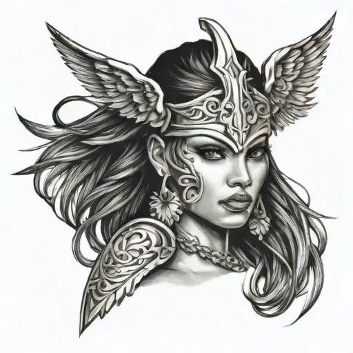 Valkyrie Woman Face