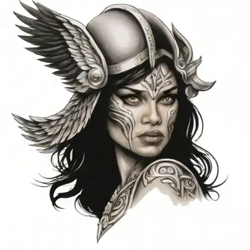 Valkyrie Woman Face