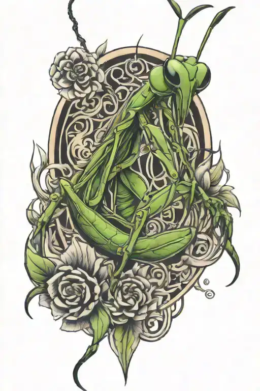 Traditional Japanese Praying Mantis