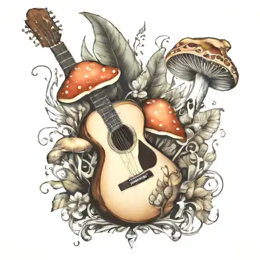 Guitar Forest Mushroom