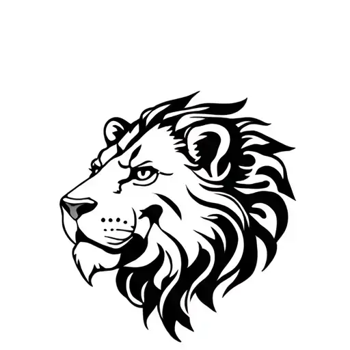 Lions Head With Filigree Background And 1985 Horizontally