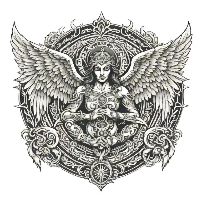 Angel Death Love Family Strength Courage