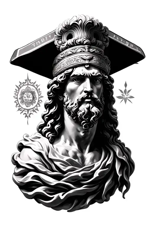Greek God Surrounded