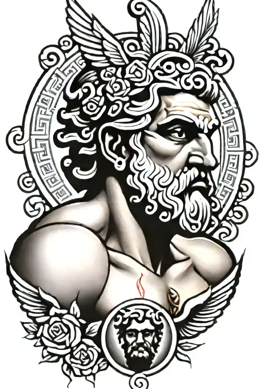 Greek God Surrounded