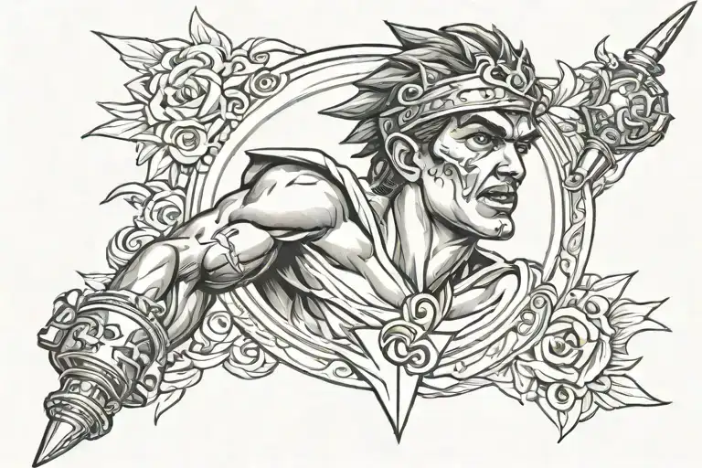 Hermes Holding Lighting Bolt