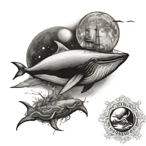 Moon And Whale