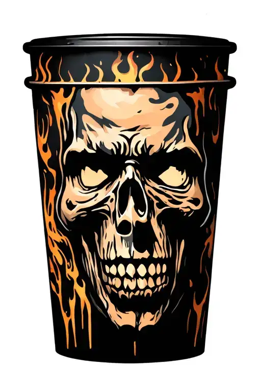 Burnt Forest Rip Drummer Silhouette