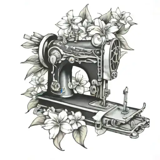 Sewing Machine Hawaii Plumeria