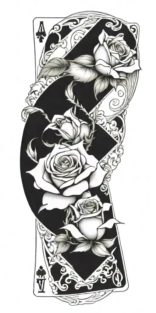 Roses Money Cards Hazard Sign