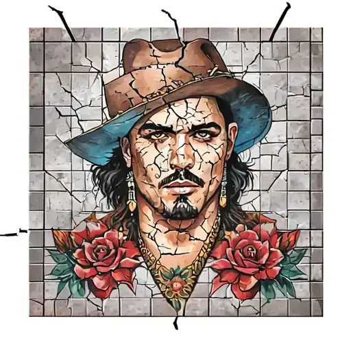 Cracked Tiles On The Skin