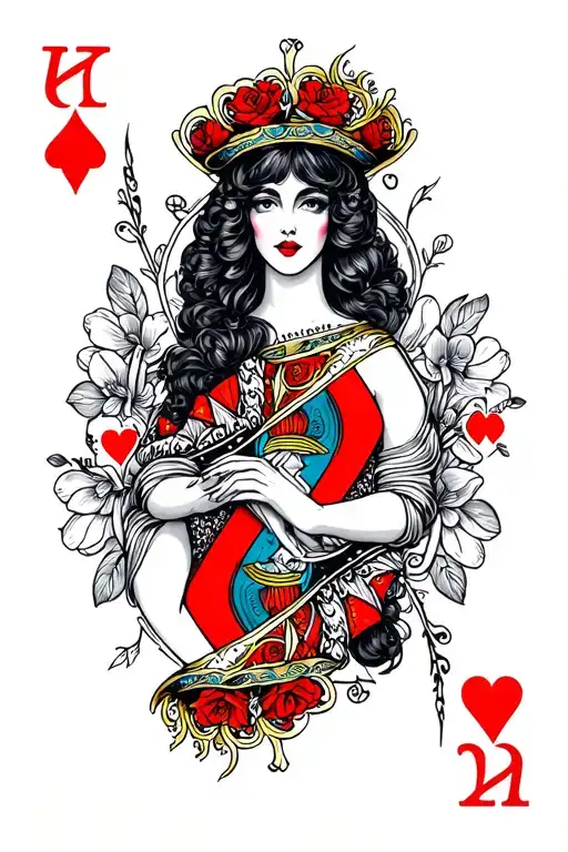 Queen Of Hearts Card