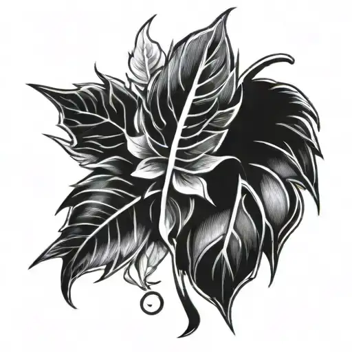 Leaf Tattoo Flashes