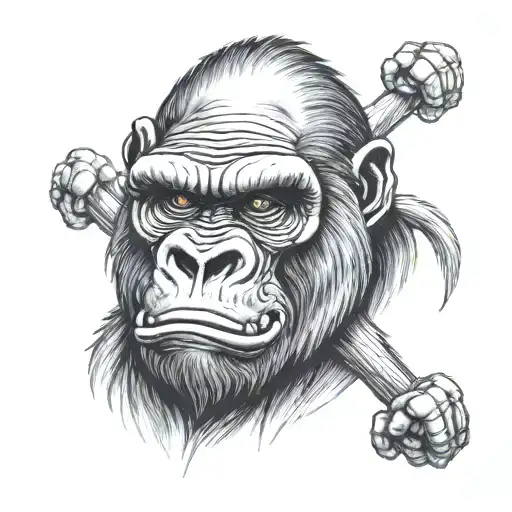 Angry Gorillas Saying Never Going