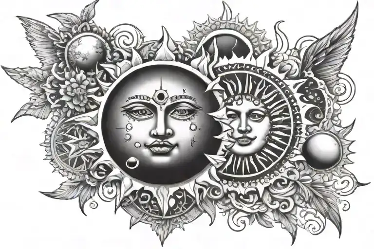 Sun And Moon Phases