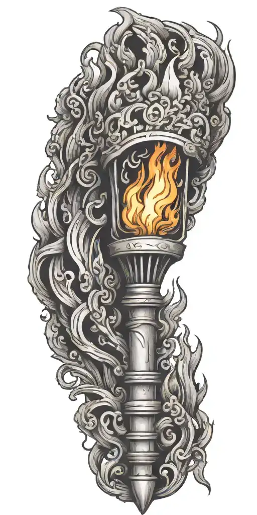 Flaming Torch
