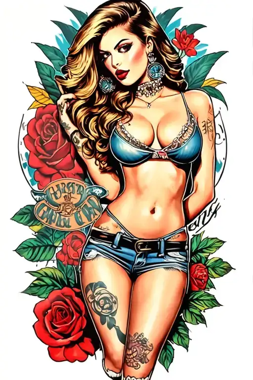 Gangster Girl Pinup