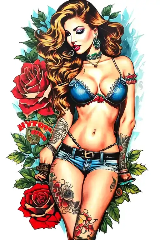 Gangster Girl Pinup