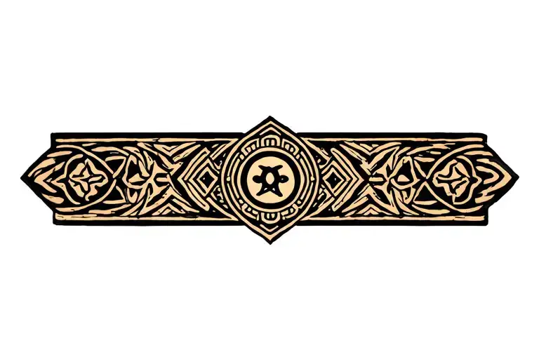 Symbol Around Wrist Band