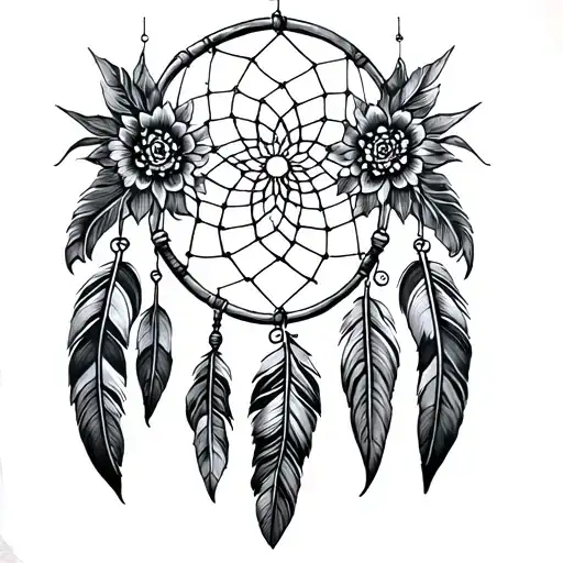 Dreamcatcher Black And Grey