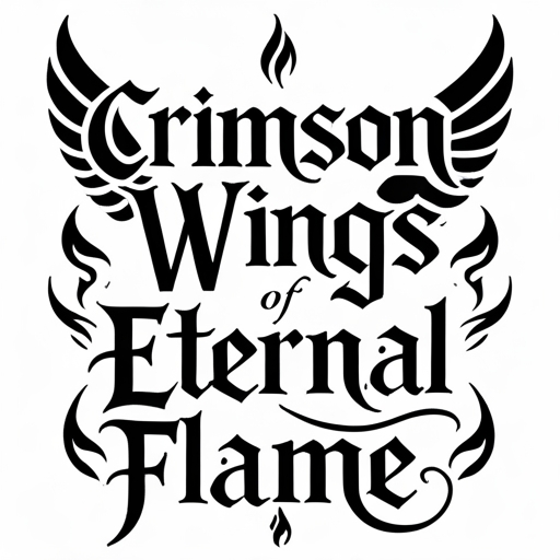 Crimson Wings of Eternal Flame Tattoo idea